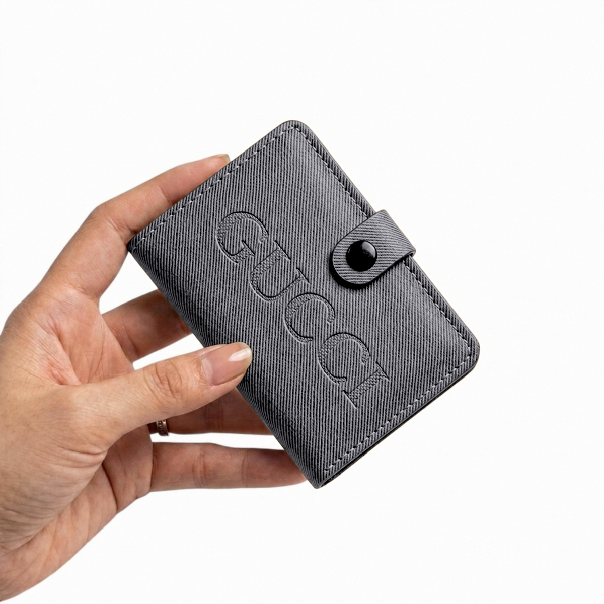 WAGLOK Slim Tuck Lock Wallet with ID Window & Cash Pocket - Brown