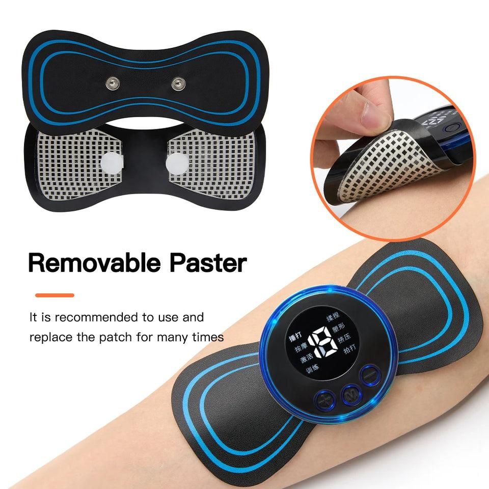 Portable EMS Mini Electric Massager Patch - Therapeutic Instrument Designed For Body Relaxation And Daily Physical Care Session