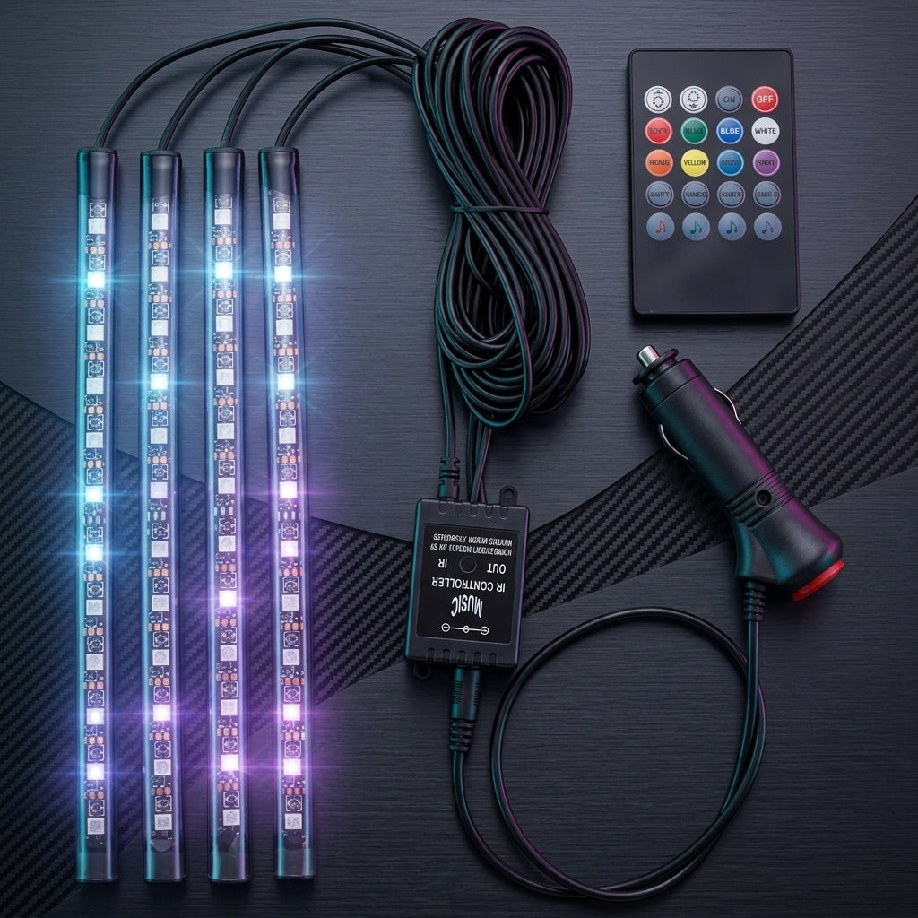 RGB Car Interior Ambient LED Lighting Kit