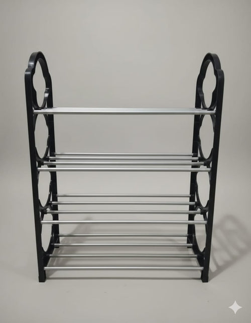 4 Layer Multipurpose Metal Shelf Rack 🗄️ | Space Saving Storage Organizer for Kitchen, Living & Study Room ✨