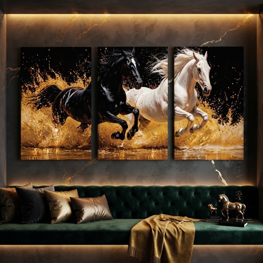 Set of 3 Premium Wall Art Photo Tiles – Modern Home Decor Sets 8x11