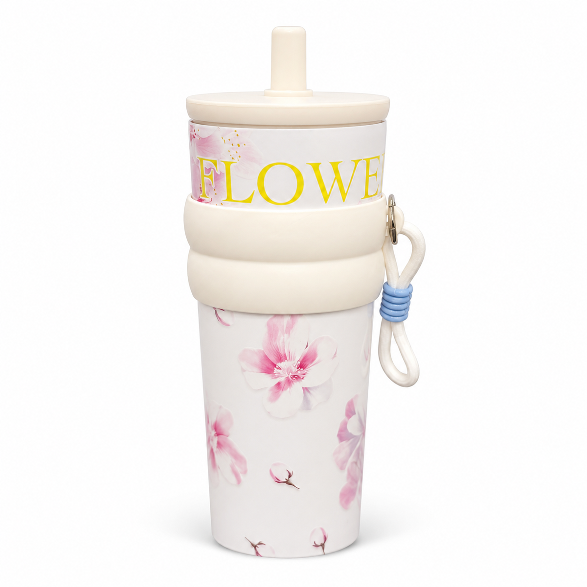 Flowers Tumbler 700ml – Stylish Floral Design Drinking Cup