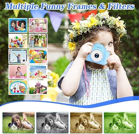 Children Mini Digital Camera Can Take Pictures Video Small Sir Toys | Kids Camera, Digital Video Camera for Kids, Christmas Birthday Gift for Boys & Girls - Random colors