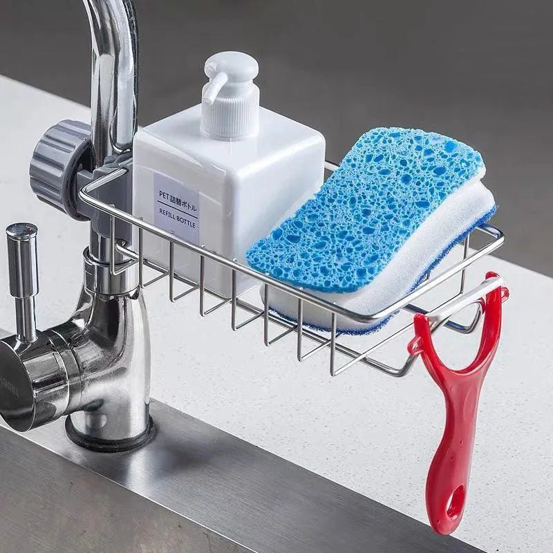 Stainless Steel Sink Faucet Organizer