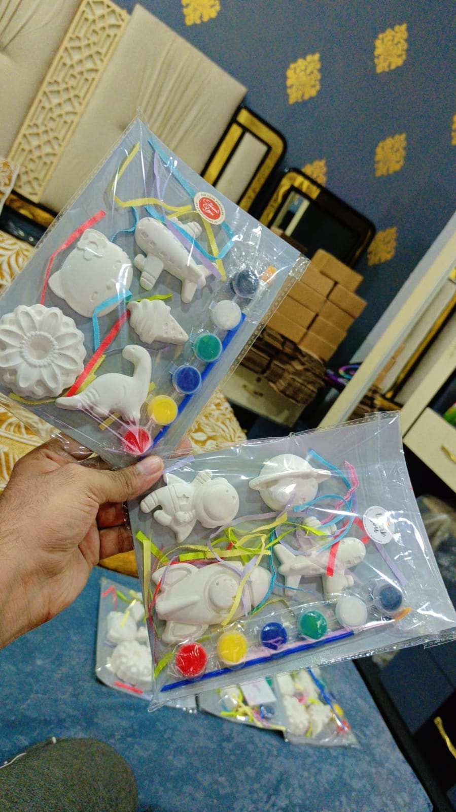DIY Small Plaster Painting Kit for Kids – Fun & Creative Arts and Crafts Set